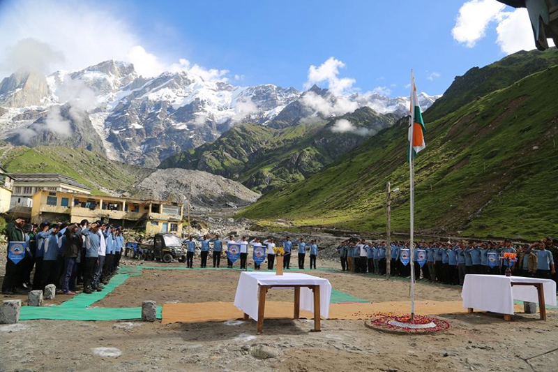 Independence Day 2015 Celeberated in Kedarnath By NIM Team